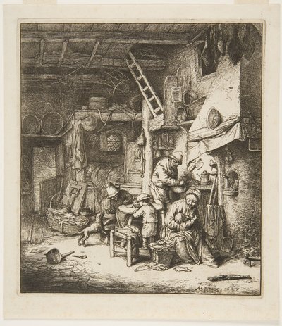 Peasant Family by Adriaen Jansz. van Ostade