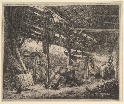 The Barn, 1647 by Adriaen Jansz. van Ostade