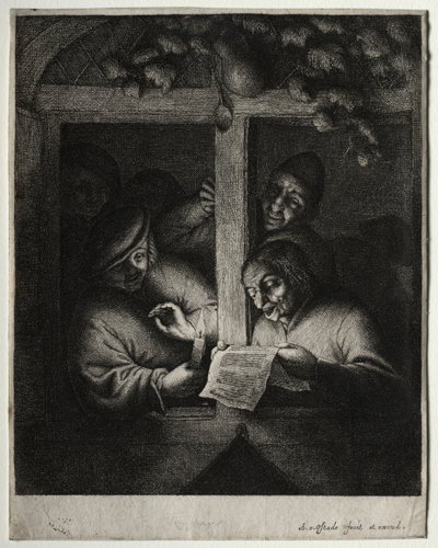 The Carol Singers by Adriaen Jansz. van Ostade