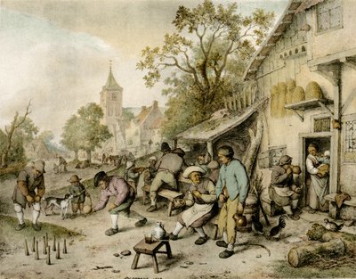 The Bowlers by Adriaen Jansz. van Ostade