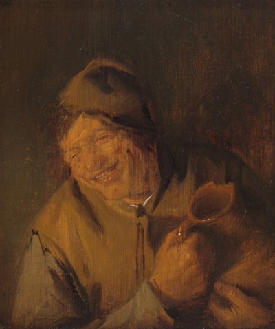 The Merry Peasant by Adriaen Jansz. van Ostade
