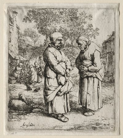 The Two Gossips by Adriaen Jansz. van Ostade
