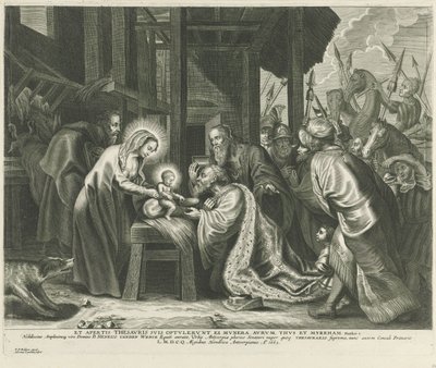 Adoration of the Magi by Adriaen Lommelin