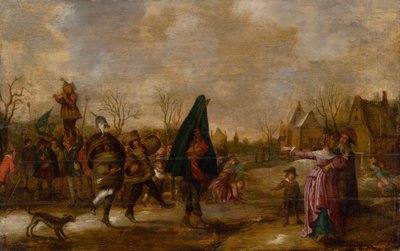 Carnival Procession by Adriaen Pietersz van de Venne