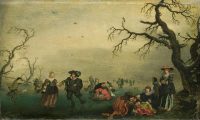 Ice Skaters by Adriaen Pietersz van de Venne