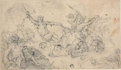 Peasants in a Brawl by Adriaen Pietersz. van de Venne