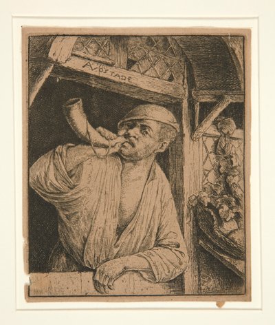 Baker Sounding His Horn by Adriaen van Ostade