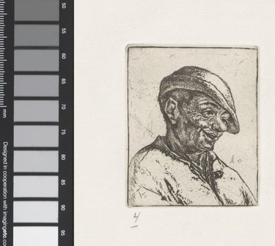 Bust of a Laughing Farmer by Adriaen van Ostade