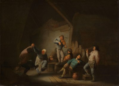 Dancing Couple by Adriaen van Ostade
