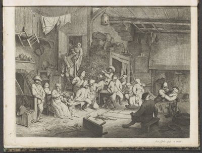 Dance in the Tavern by Adriaen van Ostade
