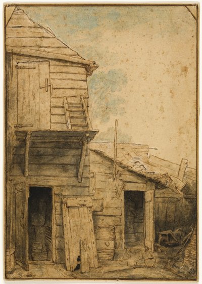 Farmyard by Adriaen van Ostade