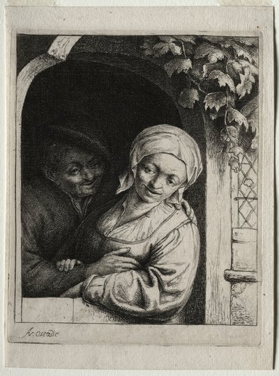 Rural Tenderness by Adriaen van Ostade