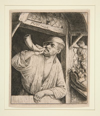 The Baker Sounding his Horn by Adriaen van Ostade
