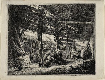 The Barn by Adriaen van Ostade