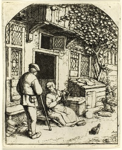 The Woman Winding upon a Reel by Adriaen van Ostade