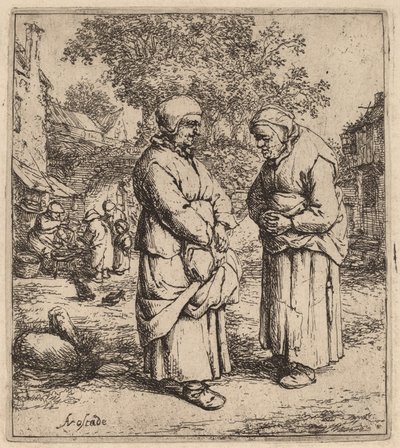 Two Gossips by Adriaen van Ostade