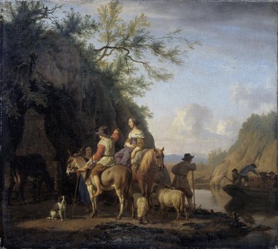 Ferry Boat, 1666 by Adriaen van de Velde