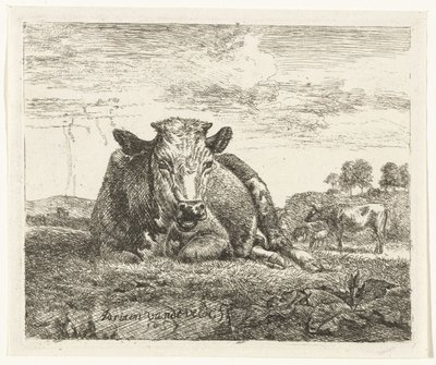 Lying Cow by Adriaen van de Velde