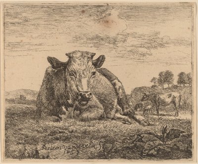 Recumbent Cow by Adriaen van de Velde