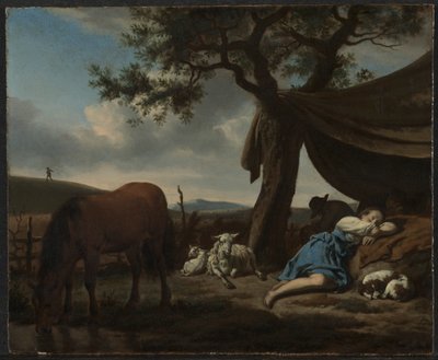 Sleeping Shepherds by Adriaen van de Velde