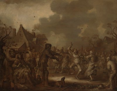 Peasants Dancing by Adriaen van de Venne