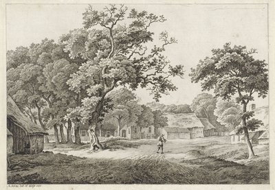 Village Scene by Adrianus Serné