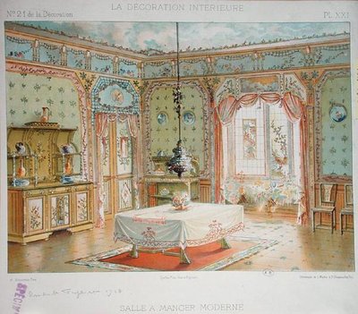 Modern Dining Room, c.1905 by Adrien (after) Simoneton