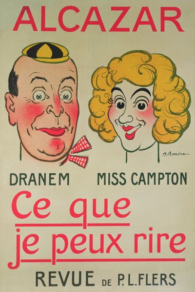 I can laugh, Alcazar poster by Adrien Barrere