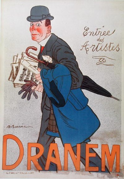 Poster Depicting Dranem (1869-1935) by Adrien Barrere