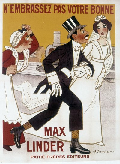 Poster of Max Linder, ill. by Barrere by Adrien Barrere