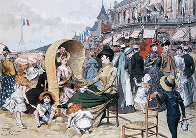 An Elegant Beach by Adrien Emmanuel Marie