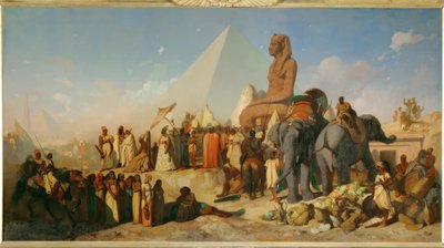 Cambyses and Psammetichus by Jean Adrien Guignet