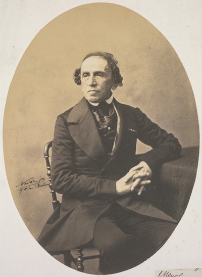 Portrait of Giacomo Meyerbeer by Adrien Tournachon