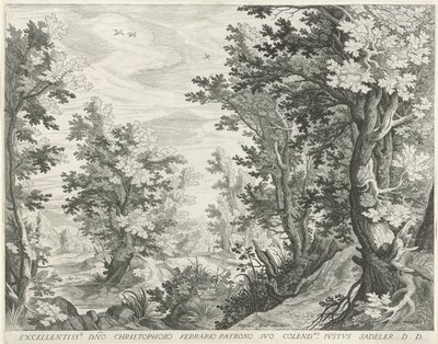 Forest Landscape by Egidius  Sadeler (II)
