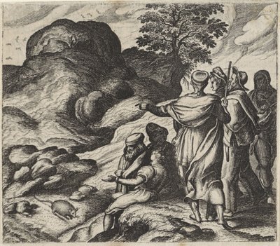 Fable of the Mountain in Labor by Egidius  Sadeler (II)