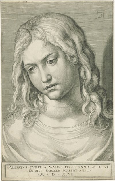 Head of Christ as a Twelve-Year-Old by Egidius  Sadeler (II)