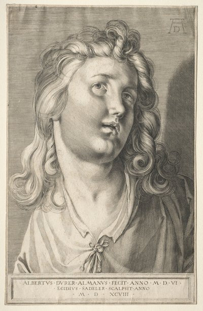 Female Head by Aegidius Sadeler