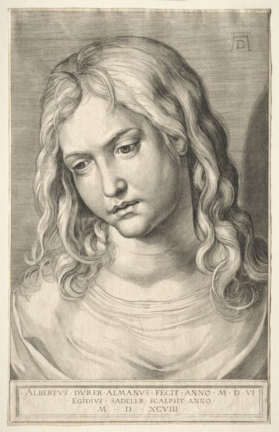 Female Head by Aegidius Sadeler or Saedeler