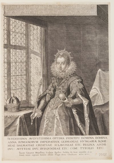 Anna, Wife of Emperor Matthias by Aegidius Sadeler II