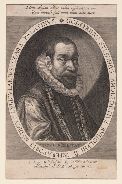 Godfried Steeghuis, Physician & Chamberlain by Aegidius Sadeler II