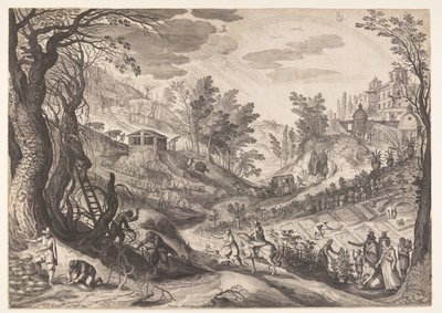March/April, from The Twelve Months by Aegidius Sadeler II