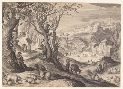 November/December, from The Twelve Months by Aegidius Sadeler II