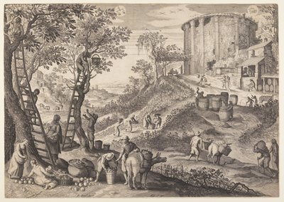 September/October, from The Twelve Months by Aegidius Sadeler II