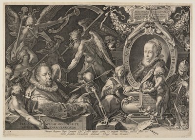 Spranger and his Wife by Aegidius Sadeler II