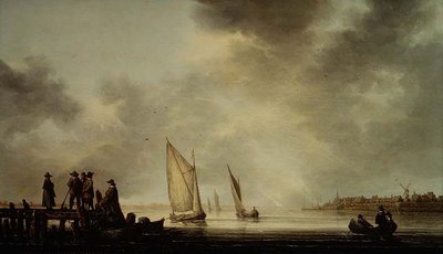 A river landscape by Aelbert Cuyp