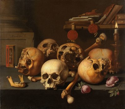 Vanitas Still Life by Aelbert Jansz. van der Schoor