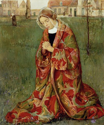 Within the Beguinage, c.1905 by Aelfred Fahey