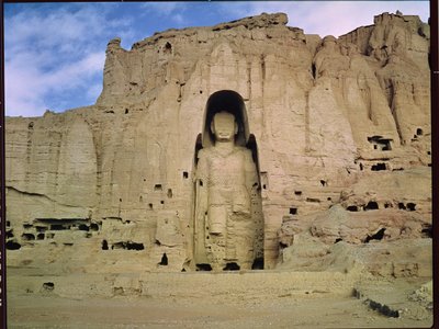 Giant standing Buddha by Afghan School