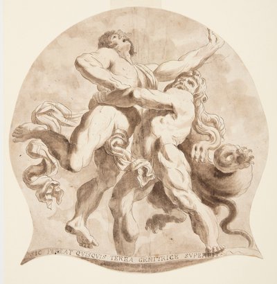 Hercules and Antaeus by After Annibale Carracci