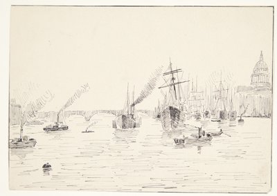View Over the Seine (?) by Agnes Lunn